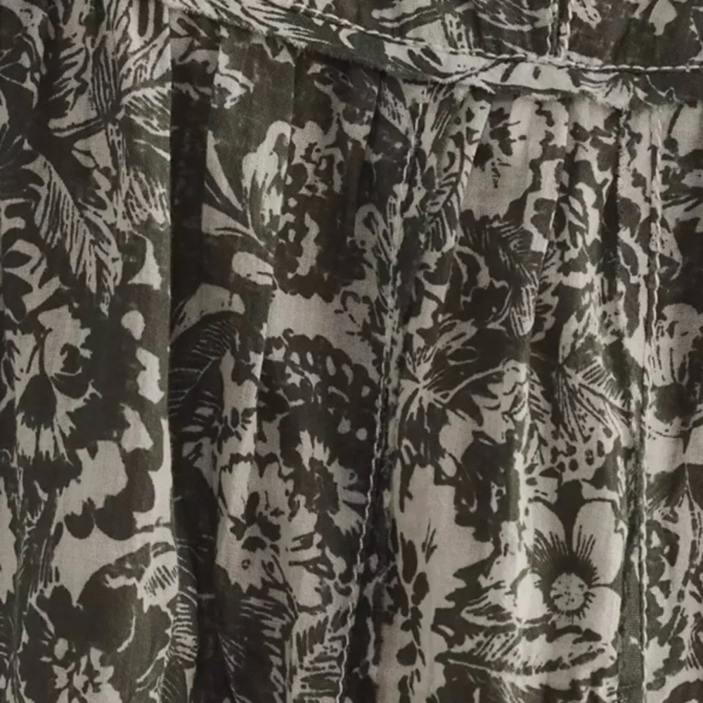 NWT Anthropologie Relaxed Long-Sleeve Swing Blouse Floral Print Women's Top